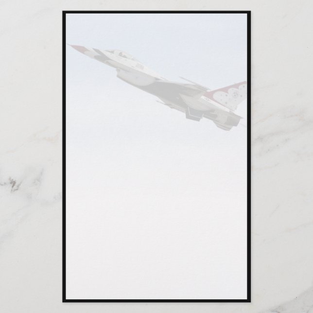 F-16 Thunderbird im Flug Briefpapier (Vorderseite)