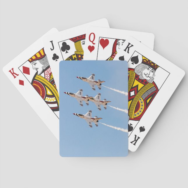 F-16 Thunderbirds fly-Ofen in Ausbildung Spielkarten (Rückseite)