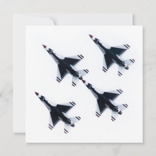 F-16 Thunderbirds - Vier in Formation Einladung