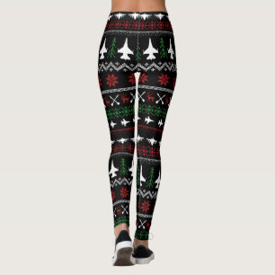 F-16 Weihnachts-Leggings Leggings