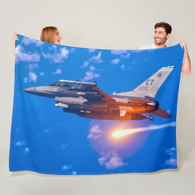 F-16C-KAMPFFAKTOR FLEECEDECKE (Beispiel)