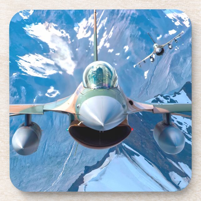 F-16C-KAMPFFAKTOR GETRÄNKEUNTERSETZER (Vorderseite)