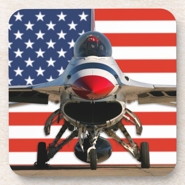 F-16C-KAMPFFAKTOR GETRÄNKEUNTERSETZER (Vorderseite)