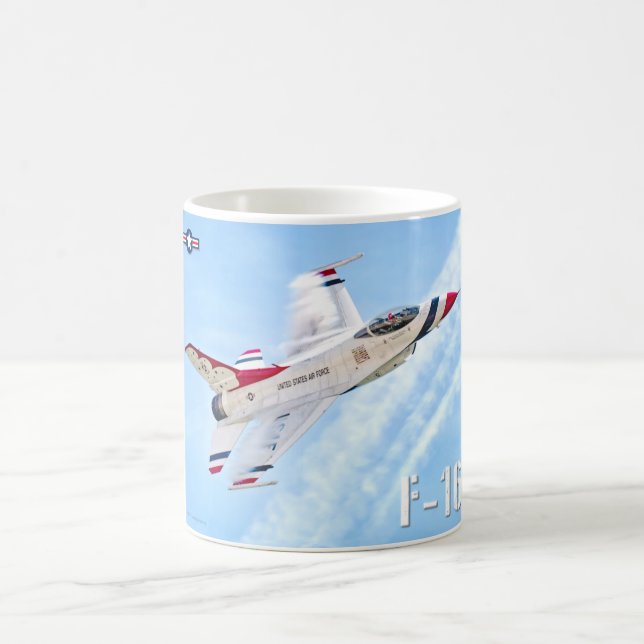 F-16C-KAMPFFAKTOR KAFFEETASSE (Mittel)