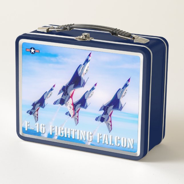 F-16C-KAMPFFAKTOR METALL BROTDOSE (Vorderseite)