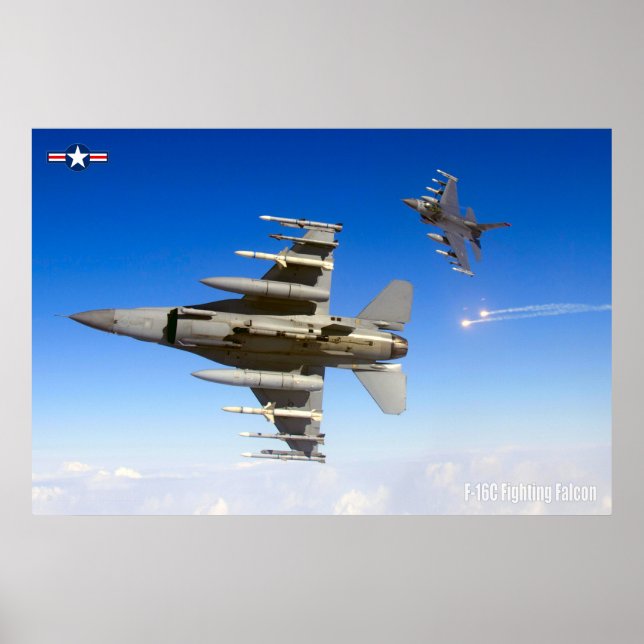 F-16C-KAMPFFAKTOR POSTER (Vorne)