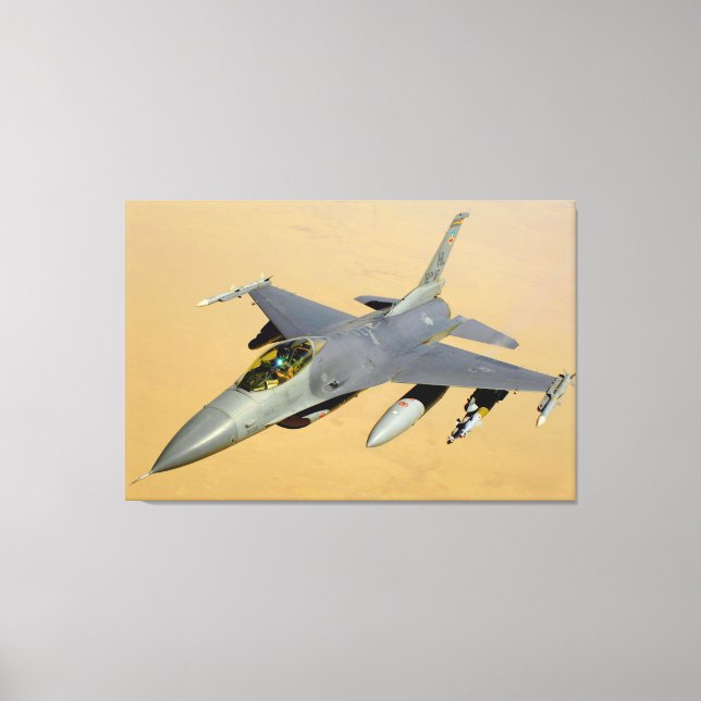 F-16C-KAMPFFALCON 32x48 Leinwanddruck (Vorderseite)