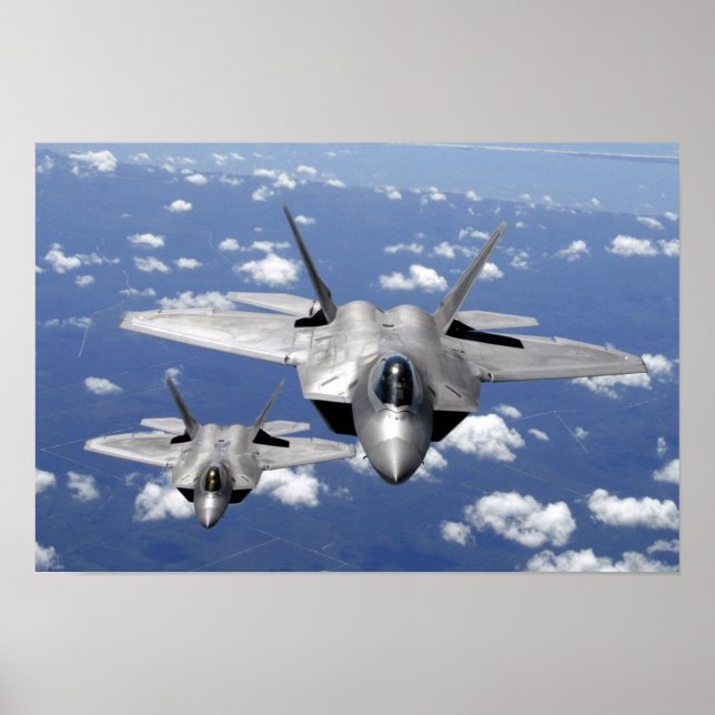 F-22 Affiches de furtivité des rapaces (Devant)