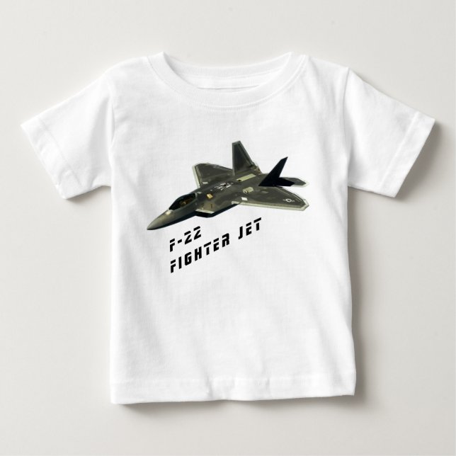 F-22 Kampfflugzeug, Raubvogel Baby T-shirt (Vorderseite)