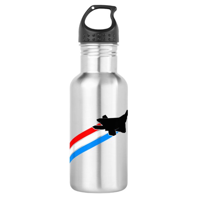F-22 Raptor Fighter Jet Edelstahlflasche (Vorderseite)