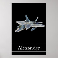 F-22 Raptor Fighter Jet mit Namen