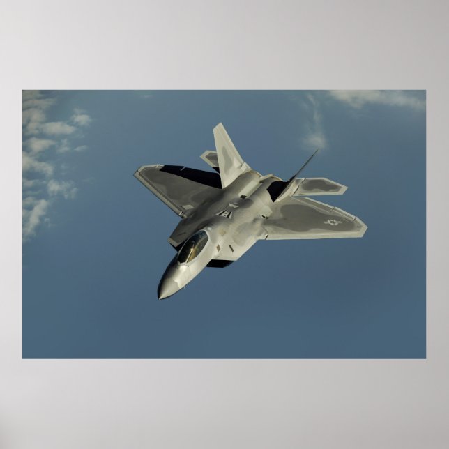 F-22 Raptor Fighter Jet Poster (Vorne)