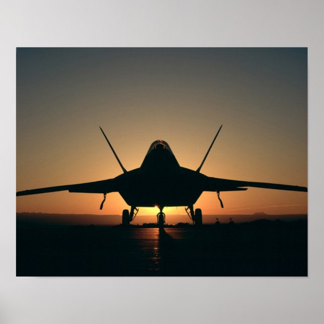 F-22 Raptor-Luftfahrzeuge Poster (Vorne)