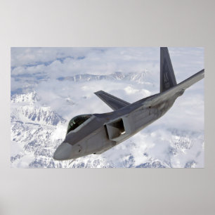 F-22 Raptor-Luftfahrzeuge Poster