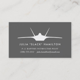 F-22 Raptor Pilot Visitenkarte