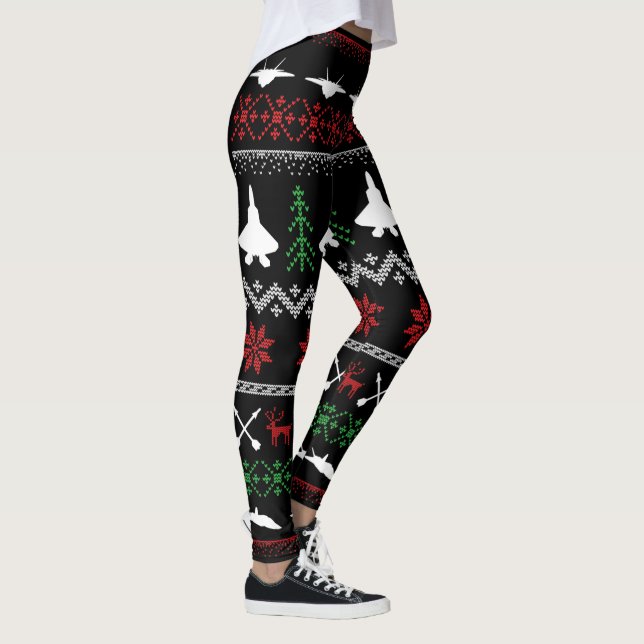 F-22 Weihnachts-Leggings Leggings (Rechts)