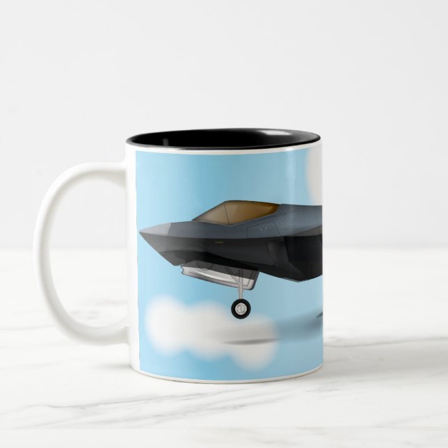 F-22 ZWEIFARBIGE TASSE (Links)