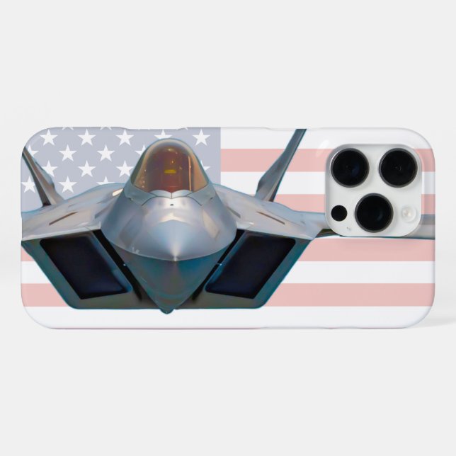 F-22A RAPTOR iPhone 16 PRO MAX HÜLLE (Rückseite (Horizontal))