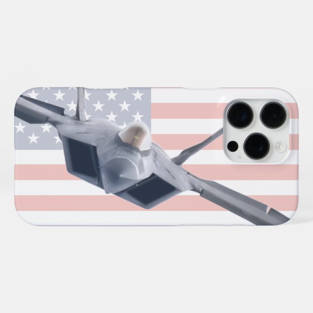 F-22A RAPTOR iPhone 16 PRO MAX HÜLLE (Rückseite (Horizontal))