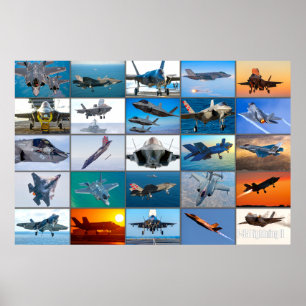 F-35 BELEUCHTUNG II "MONTAGE" POSTER