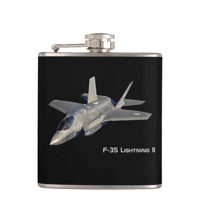 F-35 Blitz II Panther Jet Fighter Flachmann (Vorderseite)