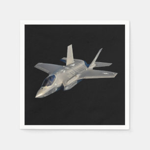 F-35 Blitz II Panther Jet Fighter Serviette