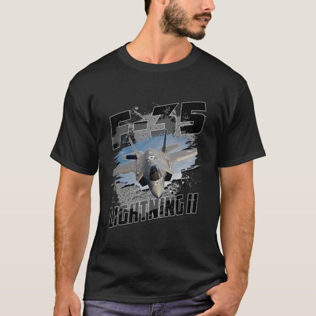 F-35 Blitze II 5. Generation Stealth Fighter T T-Shirt (Vorderseite)