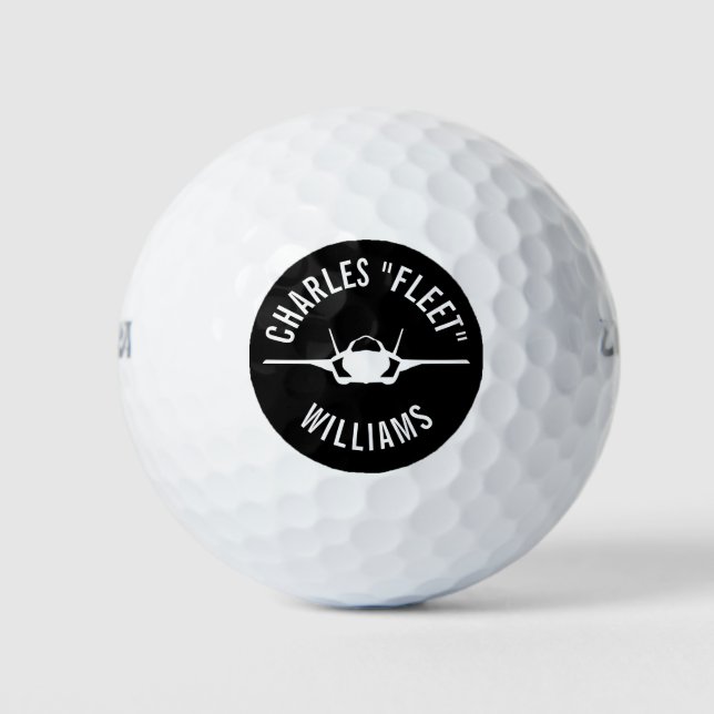 F-35 Blitzer Kämpfer Golf Ball mit Individuelle Na (Vorderseite)