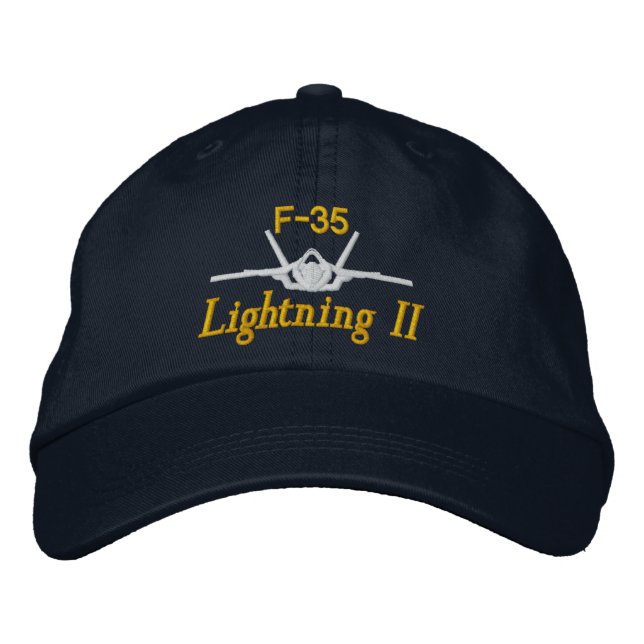 F-35 Golf Hat Bestickte Baseballkappe (Vorderseite)