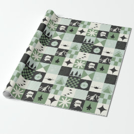 F-35 Holiday Squares Geschenkpapier