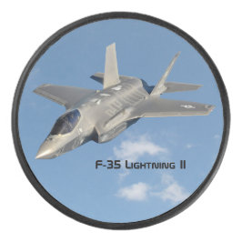 F-35 Lightning II Panther Jet Fighter Hockey Puck
