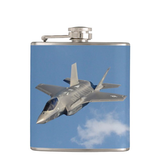F-35 Lightning II Panther Jet Fighter Hockey Puck Flachmann (Vorderseite)