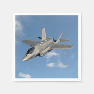F-35 Lightning II Panther Jet Fighter in Sky Serviette