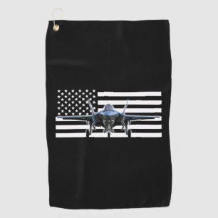 F-35 (schwarze Flagge) Golfhandtuch