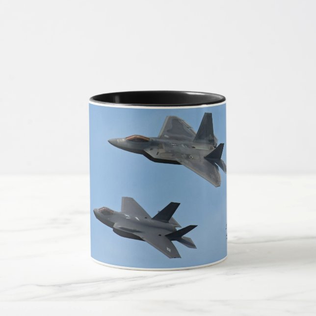 F-35 und F-22 Kampfjet Tasse (Zentrum)