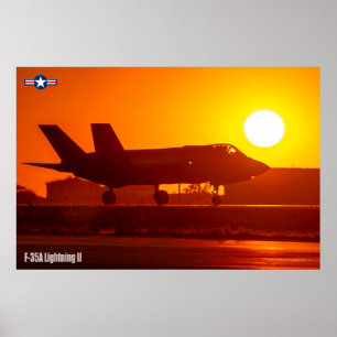 F-35A-BELEUCHTUNG II POSTER