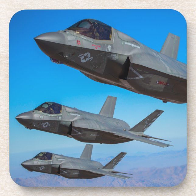 F-35B-BELEUCHTUNG II GETRÄNKEUNTERSETZER (Vorderseite)