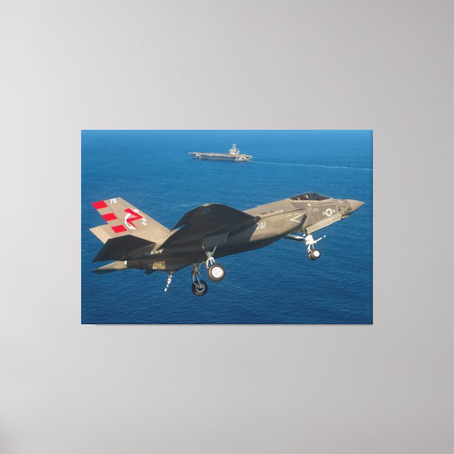 F-35C-BELEUCHTUNG II 40x60 Leinwanddruck (Vorderseite)