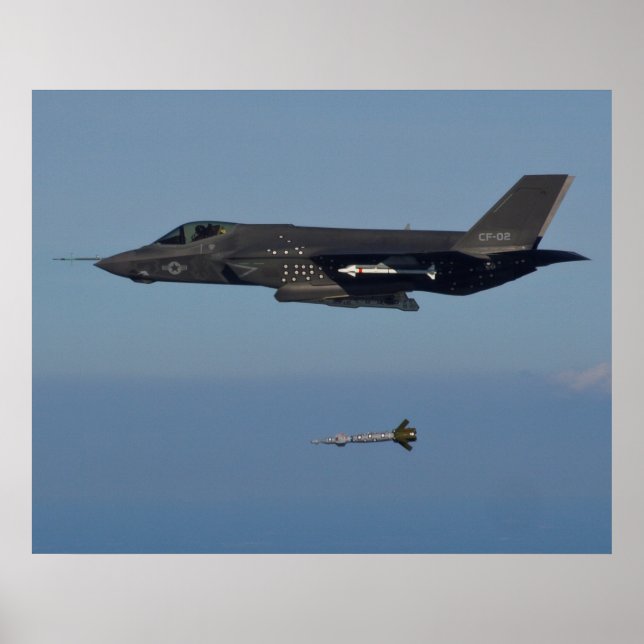 F-35C-Blitze II Poster (Vorne)
