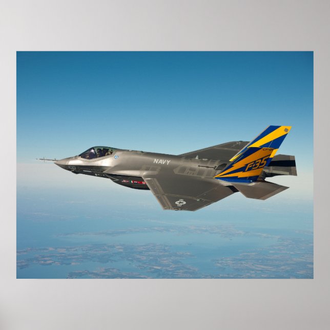 F-35C-Blitze II Poster (Vorne)