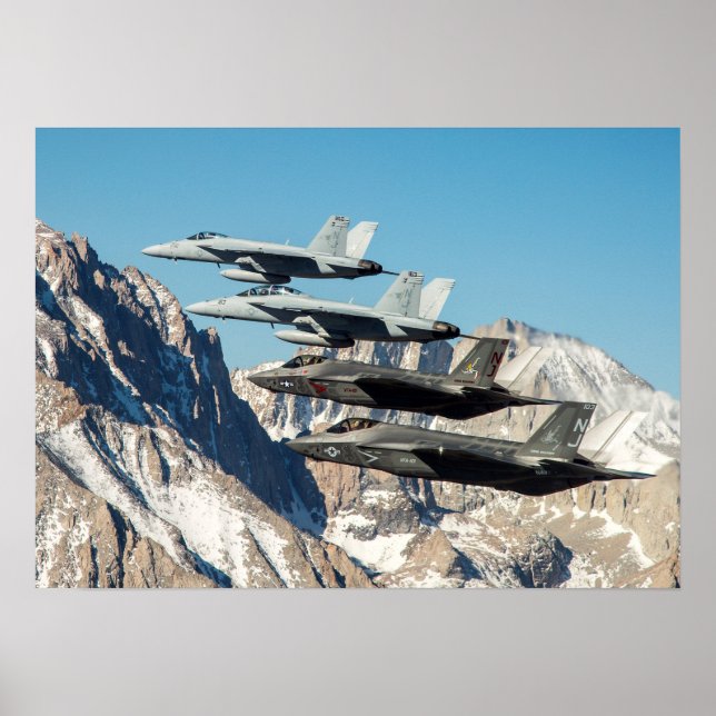 F-35C-Blitze II Poster (Vorne)