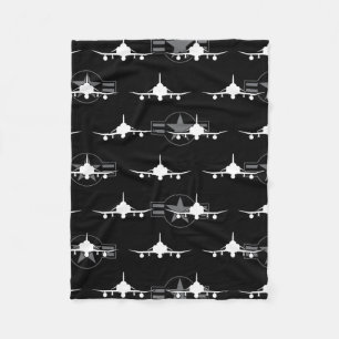F-4 Phantom II Militärflugzeug Fleecedecke