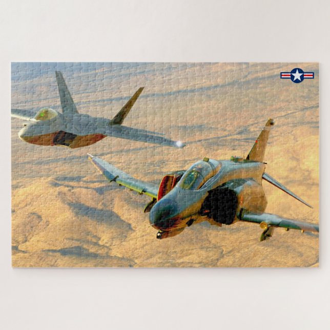 F-4 PHANTOM und F-22 RAPTOR (20x30 INCH) (Horizontal)