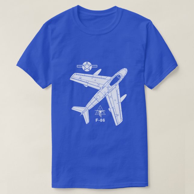 F-86 SABRE Jet T-Shirt (Design vorne)
