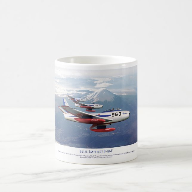 F-86F Blue Impulse ブルーインパルス Kaffeetasse (Mittel)