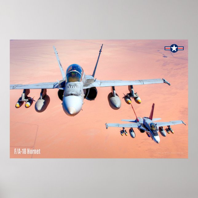 F/A-18 HORNET POSTER (Vorne)