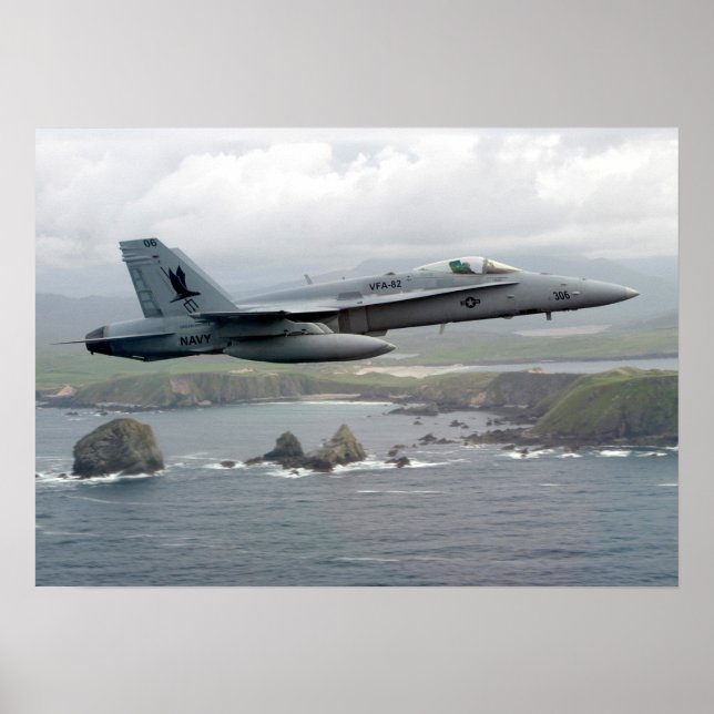 F/A-18C Hornet Poster (Vorne)