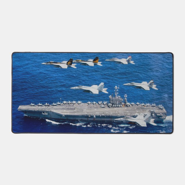 F/A-18E/F SUPER HORNET und CVN 74 Schreibtischunterlage (Vorderseite)