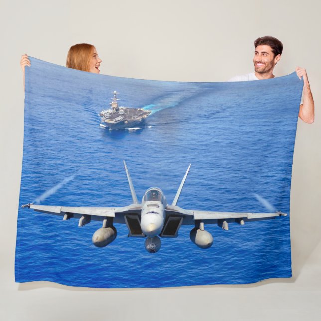 F/A-18E SUPER HORNET FLEECEDECKE (Beispiel)