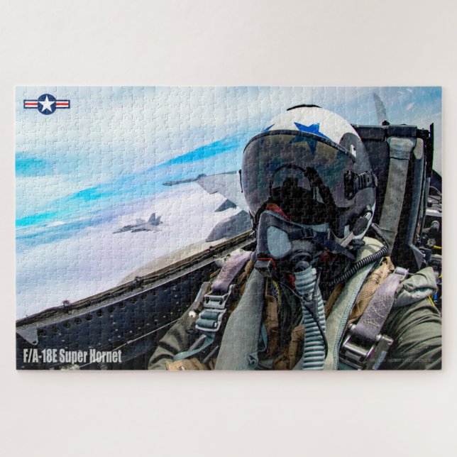 F/A-18E SUPER HORNET PILOT (20x30 INCH) (Horizontal)
